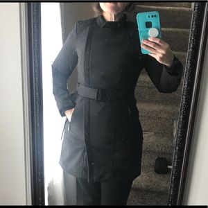 Kenneth Cole New York Black Slim Coat